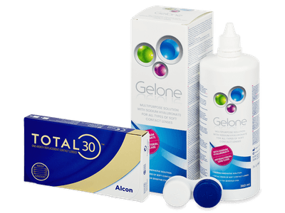 TOTAL30 (6 Lentillas) + líquido Gelone 360 ml