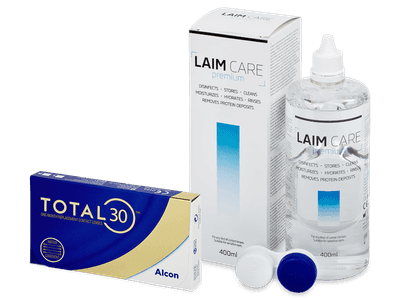 TOTAL30 (3 Lentillas) + Laim Care 400 ml