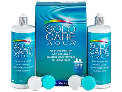 Líquido SoloCare Aqua 2 x 360 ml - Diseño antiguo