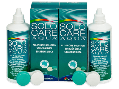 Líquido SoloCare Aqua 2 x 360 ml - Pack ahorro - solución doble