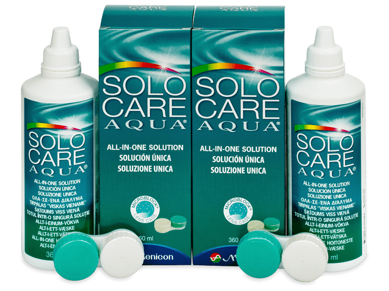 Líquido SoloCare Aqua 2 x 360 ml  - Pack ahorro - solución doble