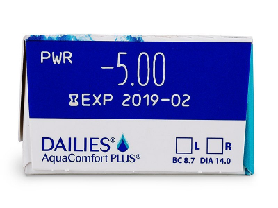 Dailies AquaComfort Plus (30 Lentillas) - Previsualización de atributos