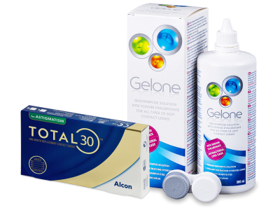 TOTAL30 for Astigmatism (3 Lentillas) + Gelone 360 ml