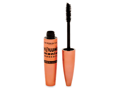 Máscara de pestañas negra Dermacol Volume Mania +200% Volume