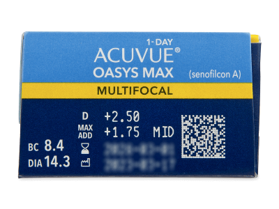 Acuvue Oasys Max 1-Day Multifocal (30 lentillas) - Previsualización de atributos