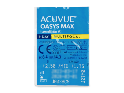 Acuvue Oasys Max 1-Day Multifocal (30 lentillas) - Previsualización del blister