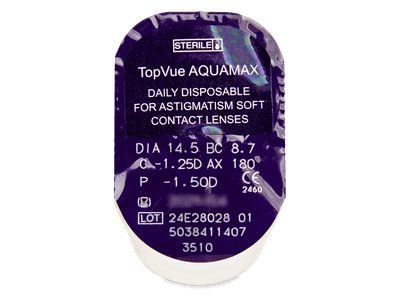 TopVue Daily for Astigmatism (30 lentillas) - Previsualización del blister