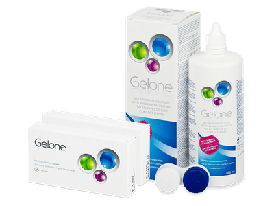 Gelone Monthly (6 lentillas) + líquido Gelone 360 ml