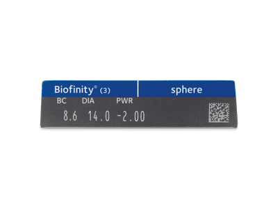 Biofinity (3 Lentillas) - Previsualización de atributos