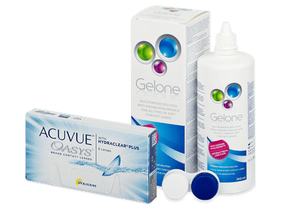 Acuvue Oasys (6 lentillas) + líquido Gelone 360 ml